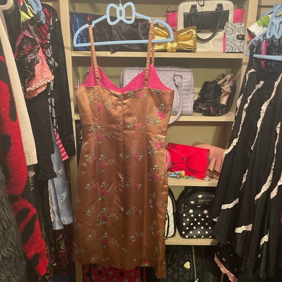 VTG Betsey Johnson Floral Embroidered dress - Picture 4 of 4